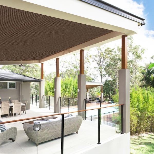 Sunocity 8'X 20' 90% Sun Shade Cloth Outdoor Patio Mocha