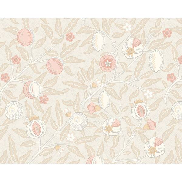 19.7 in. x 0.025 in. Beige Nature Origin Murals Fruit and Foliage Beige Wall Mural