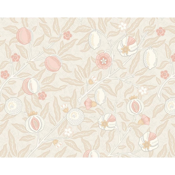 Brewster 19.7 in. x 0.025 in. Beige Nature Origin Murals Fruit and Foliage Beige Wall Mural