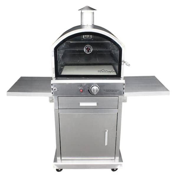 HomComfort 16,000 BTU Propane Stainless Steel Outdoor Pizza Oven
