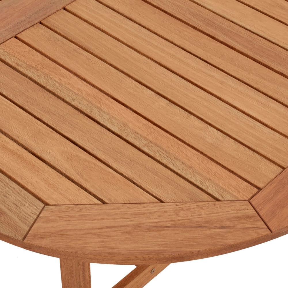 Bahamas 9-Piece Eucalyptus Wood Oval Patio Dining Set with Black Mesh Chairs