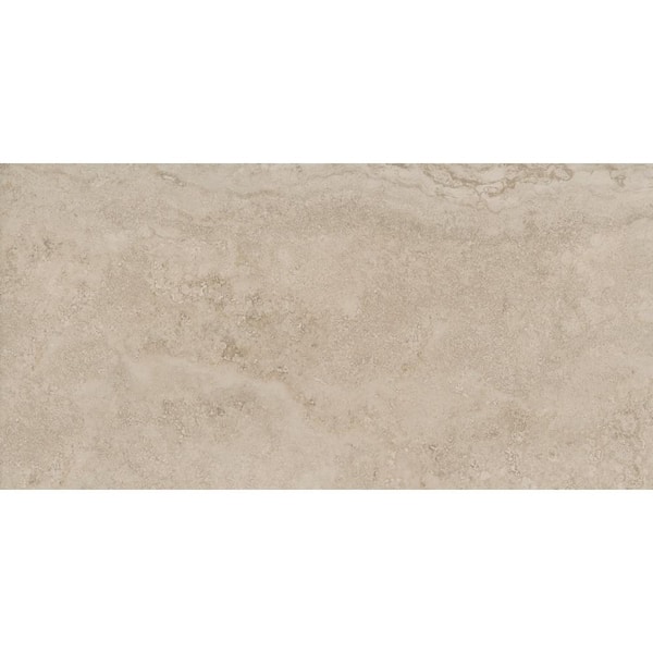 EMSER TILE Daroca Tripoli 12.2 in. x 24.02 in. Matte Porcelain Stone Look Floor and Wall Tile (12.36 sq. ft./Case)