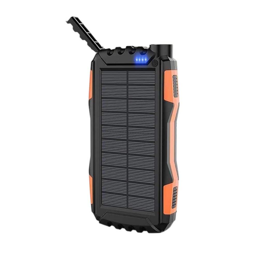42800mAh Portable Solar Charger Power Bank External Battery in Orange with Super Bright Flashlight IP67 Waterproof price history on PriceWatchPro