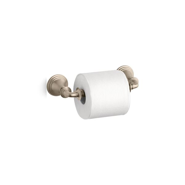 KOHLER Archer Polished Chrome Surface Mount Single Post with Arm Toilet Paper Holder KOHLER Archer Polished Chrome Surface Mount Single Post with Arm Toilet Paper Holder