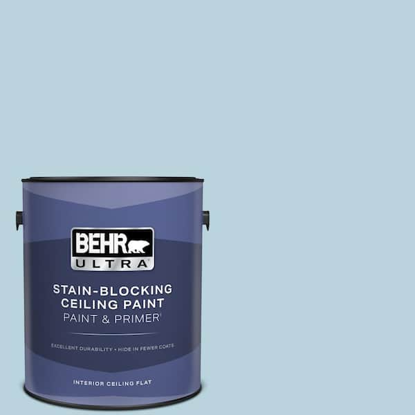 BEHR ULTRA 1 gal. #PPU14-16 Millstream Ceiling Flat Interior Paint & Primer