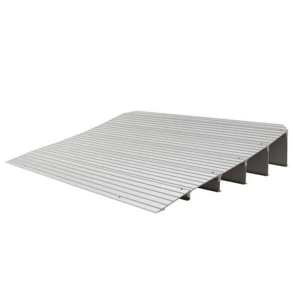 SILVER SPRING 5-1/4 in. High Aluminum Mobility Threshold Ramp for Wheelchairs, Scooters, and Power Chairs-600 lbs. Weight Capacity