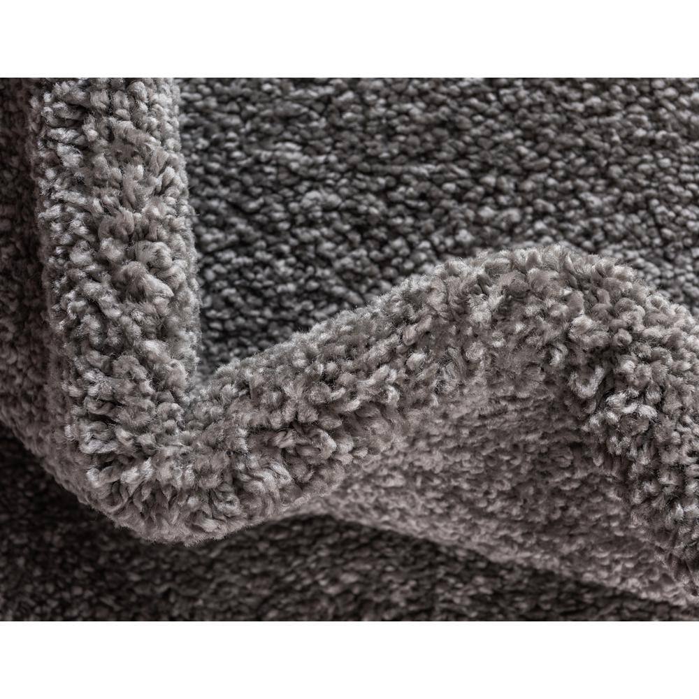 Gray High Pile Shag 8' x 10' Area Rug