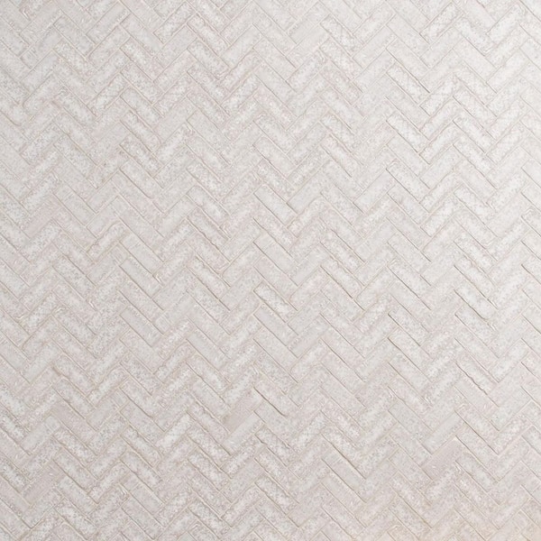 Creston Chalk White 12.72 in. x 13.53 in. Herringbone Matte Porcelain Mosaic Floor and Wall Tile (1.19 sq. ft./each)