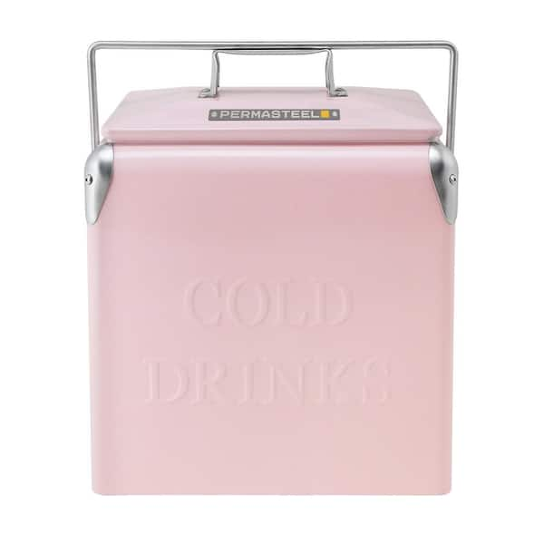 13 L /14 Quart Portable Vintage Metal Iron Beverage Cooler