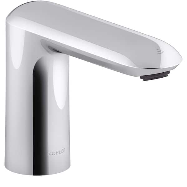 KOHLER Kumin AC Powered Single Hole Touchless Bathroom Faucet with Kinesis Sensor Technology in Polished Chrome