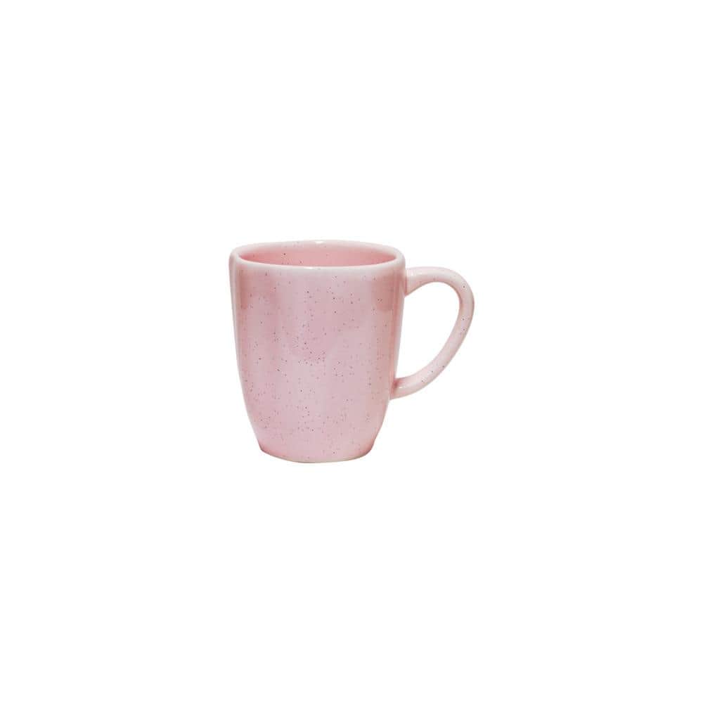 2 PC Pink Rose Glass Tea Cup Mug / Coffee Drinking Mugs – R & B Import