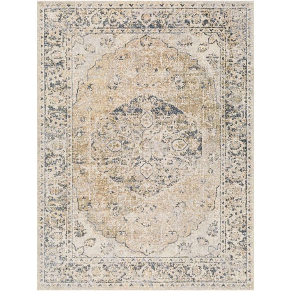 Muted Neutral Color Pair of Small Turkish Rug Floor Mats by