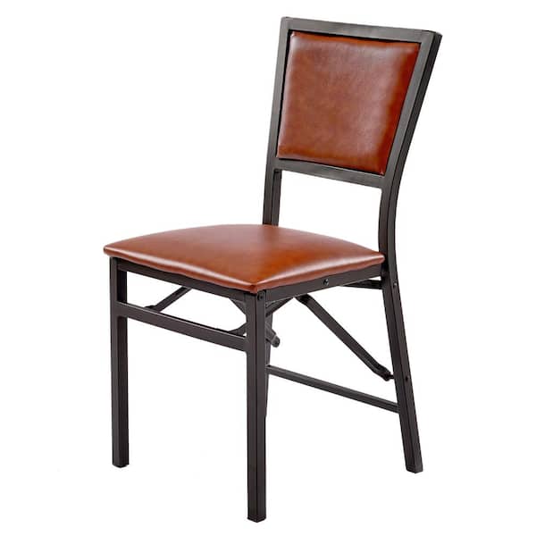 VECELO Foldable Dining Chairs Set of 2 Space-Saving, No Assembly