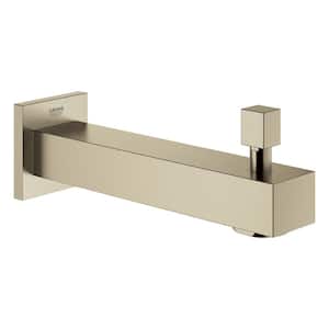 Eurocube Wall Mount Diverter Tub Spout in Brushed Nickel