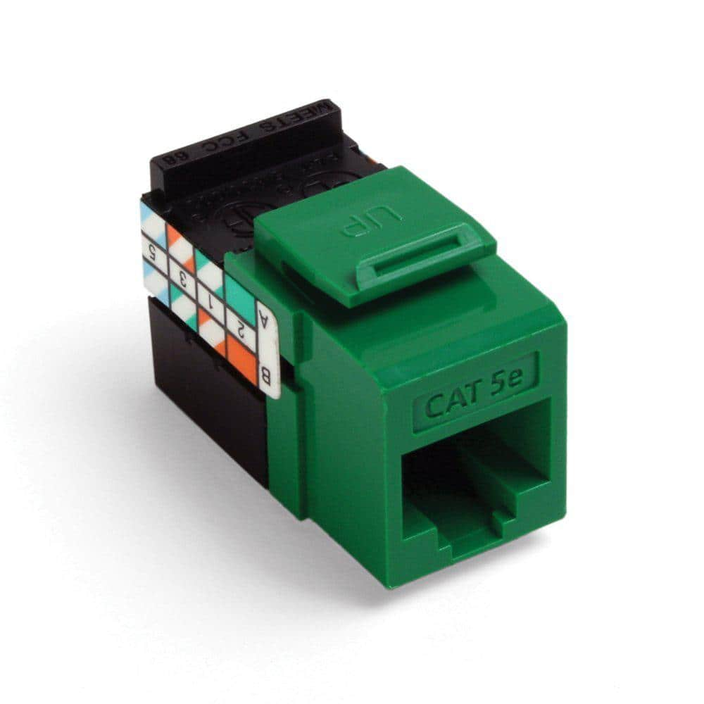 UPC 078477170533 product image for QuickPort GigaMax CAT 5e T568A/B Wiring Connector, Green | upcitemdb.com