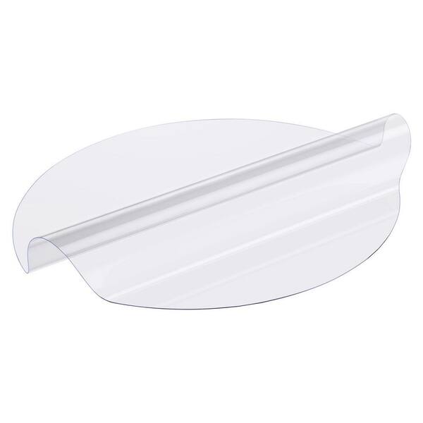 Plastic Table Cover 24 x 48 in. 2.0 mm Thick Clear Table Protector Rectangle PVC Desk Mat Waterproof and Cleaning Nature