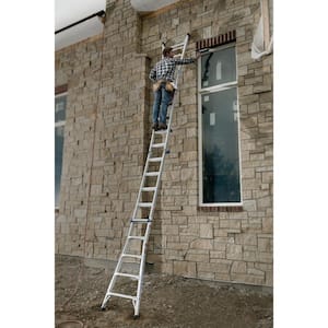 22 ft. Reach Aluminum Telescoping Multi-Position Ladder with 300 lbs. Load Capacity Type IA Duty Rating