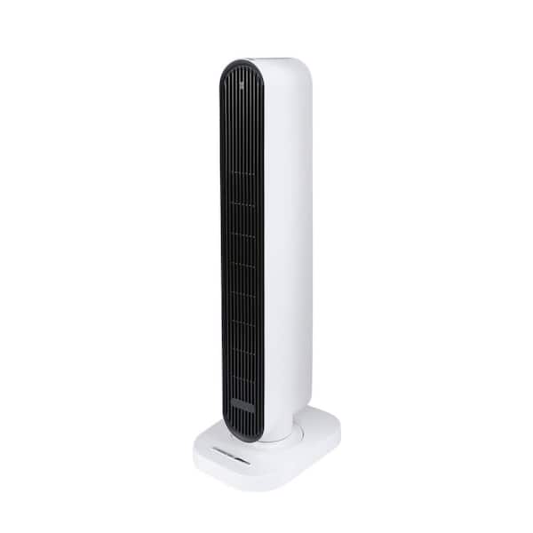 Elexnux Whole Room Tower Electric Convection Heater with Remote 4 Heat Modes Setting, Overheating Protection, White, 32 in.