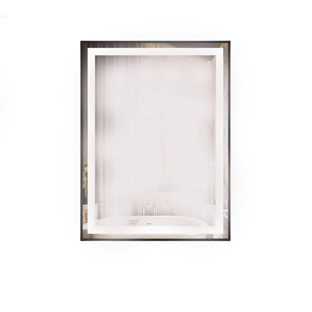 Have a question about Black 48 in W x 40 in. H Rectangle Bathroom Mirror for Wall, Bathroom ...