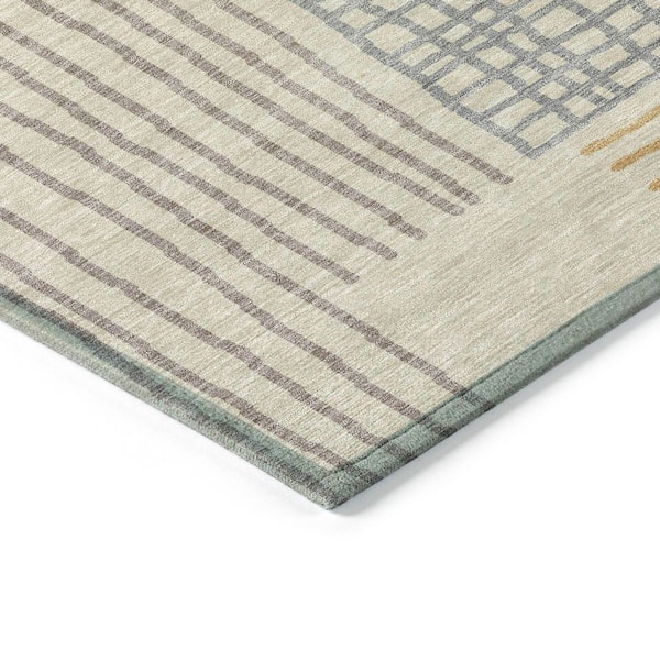 Chantille Machine Washable Indoor/Outdoor Abstract ACN2270 Beige 9 ft. x 12 ft. Area Rug