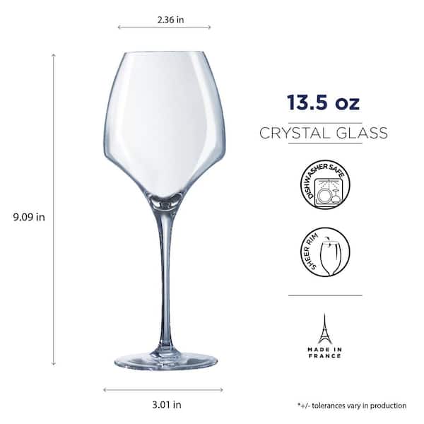 Set of 2 ~ Chef & Sommelier Monogrammed P Tulip Wine Glasses ~ 8