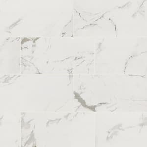 Carrara 12 in. x 24 in. Polished Porcelain Floor and Wall Tile (448 sq. ft./Pallet)