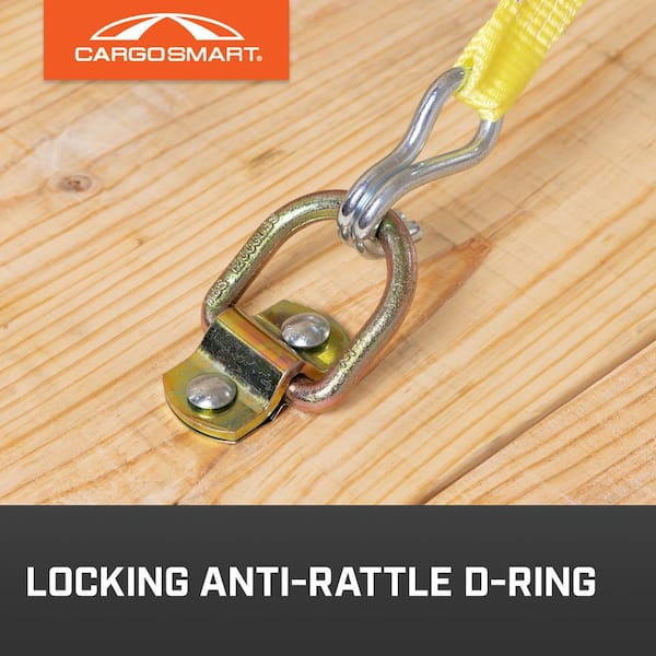 3-1/8 in. W x 1-3/4 in. L 11,000 lb. Capacity Heavy-Duty Locking Anti-Rattle D-Ring