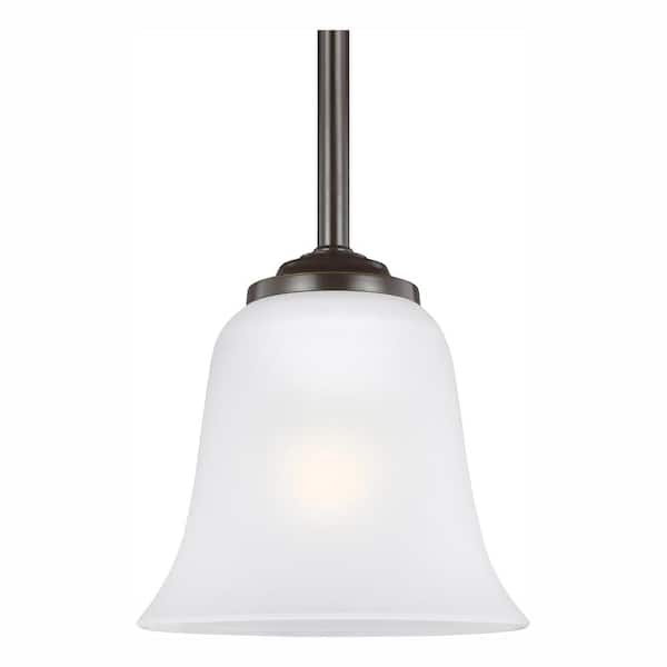 Generation Lighting Emmons 1-Light Heirloom Bronze Pendant with LED Bulb