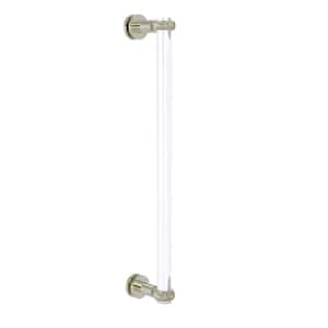 Clearview 18 in. Single Side Shower Door Pull with Twisted Accents in Polished Nickel