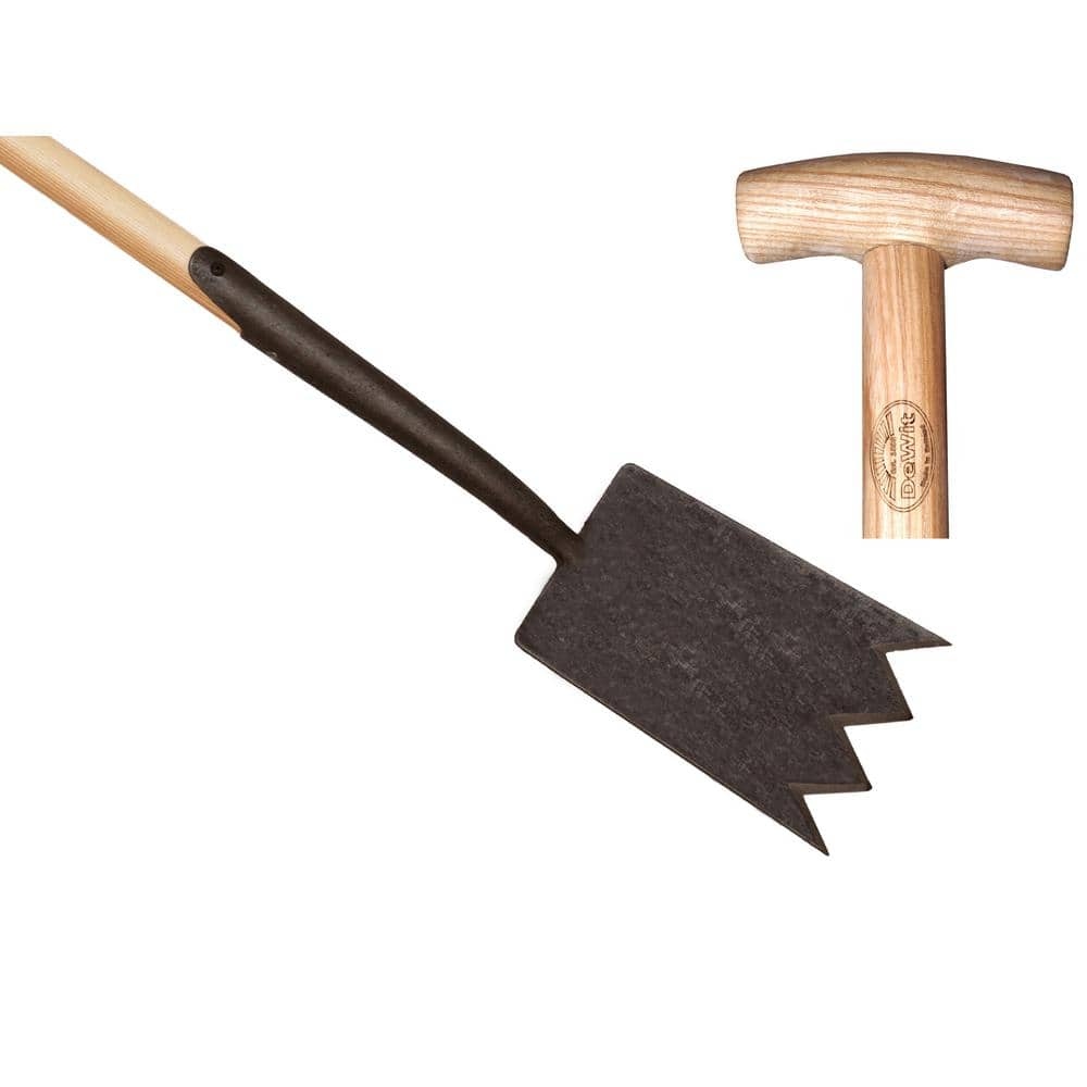 DeWit 44 in. L 34.6 in. L Handle Forged Shark Tooth Spade 31-8308 - The  Home Depot