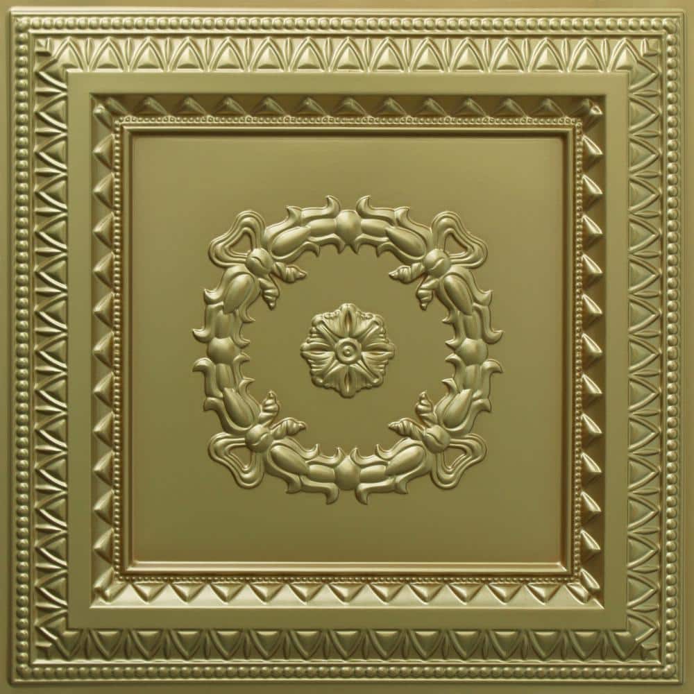 Falkirk Perth Brass 2 ft. x 2 ft. Decorative Rustic Glue Up or Lay In Ceiling Tile (40 sq. ft./case) price history on PriceWatchPro