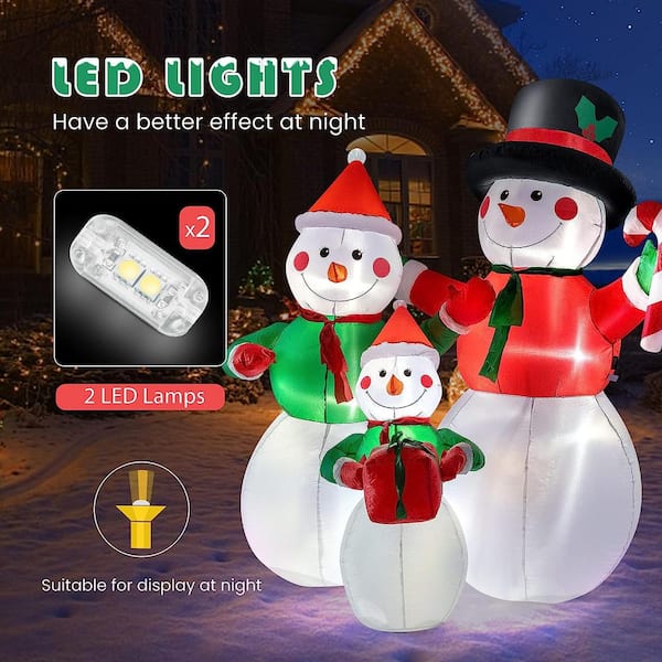 Create a Magical Winter with a DIY Lighted Glass Block Snowman