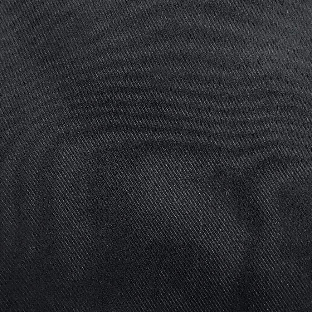 Black Polyester Blackout Grommet Curtain Panel for Windows