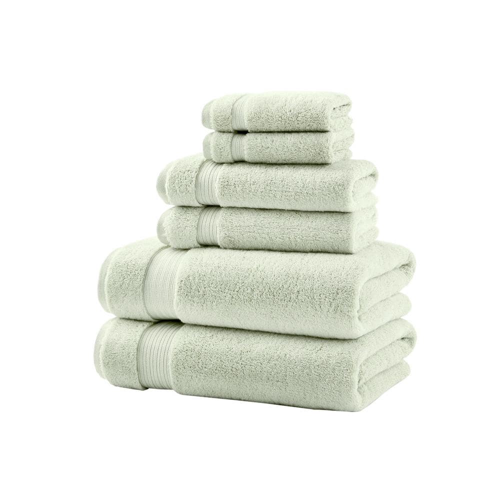 Home Decorators Collection Egyptian Cotton Watercress Green 6Piece