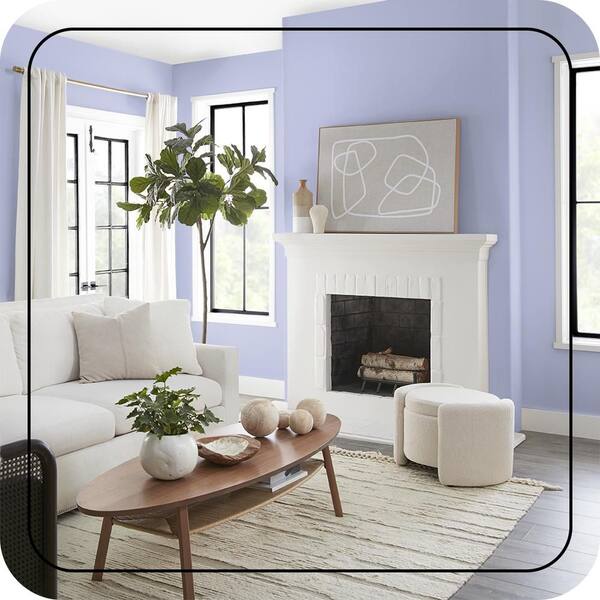 BEHR MARQUEE 1 qt. #620A-3 Rhapsody Lilac Matte Interior Paint