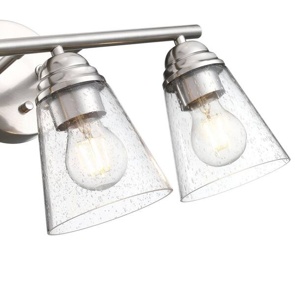 Hukoro 17.91 in. 3-Light Vanity Light with Brushed Nickle