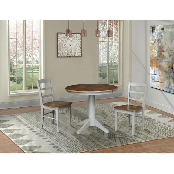 Distressed Hickory and Stone Madrid Dining Chair (Set of 2)