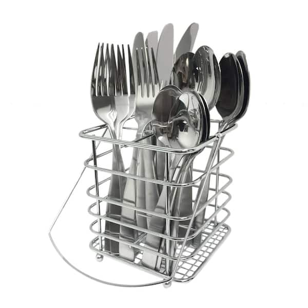 Cambridge Madison Satin 16-Piece Flatware Set with Caddy (Service for 4)