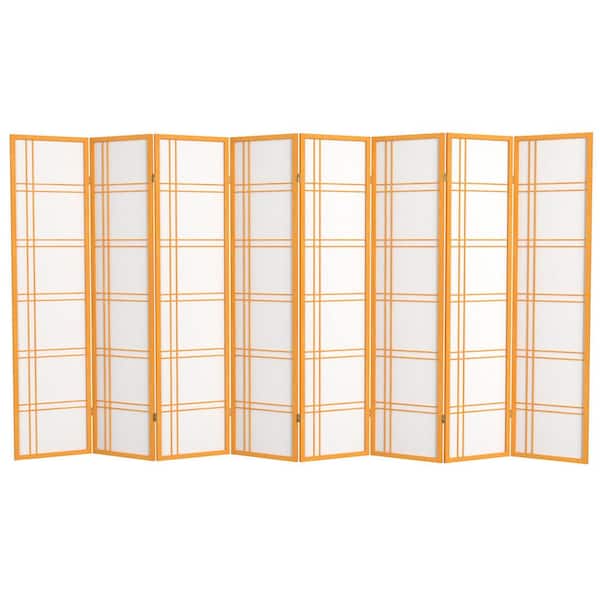 Oriental Furniture 6 ft. Honey 8-Panel Room Divider