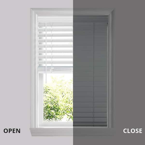2-1/2 in. Cordless Premium Faux Wood Blinds