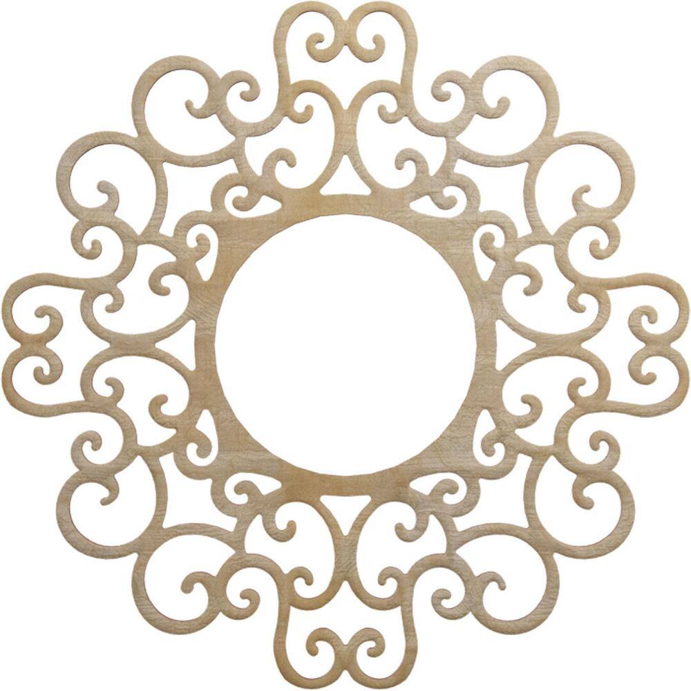 24 in. x 8.75 in. x 0.25 in. Wood Medallion Moulding price history on PriceWatchPro