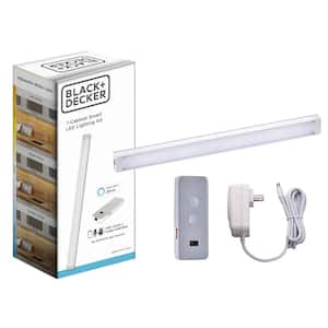 9 in., Plug-In, LED, White, Works with Alexa Smart Under Cabinet Lighting, 1-Bar