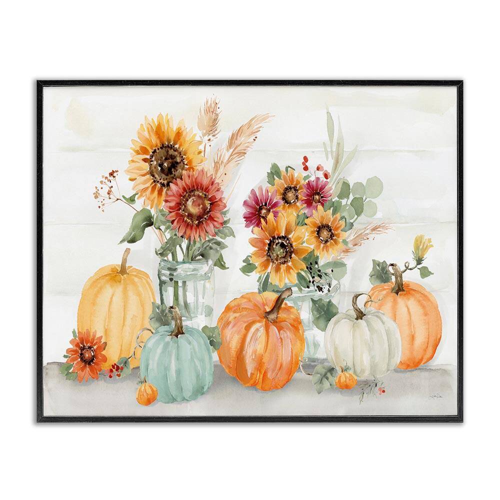 Autumn Ramble Country Bouquets by Katrina Pete Black Framed Graphic Nature Art Print 11 in. x 14 in. price history on PriceWatchPro