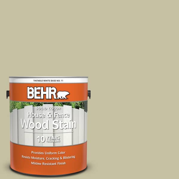 1 gal. #S350-3 Washed Olive Solid Color House and Fence Exterior Wood Stain