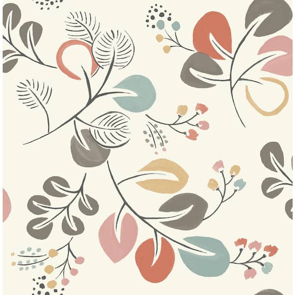 NuWallpaper Astrilde Multi-Colored Wallpaper Sample
