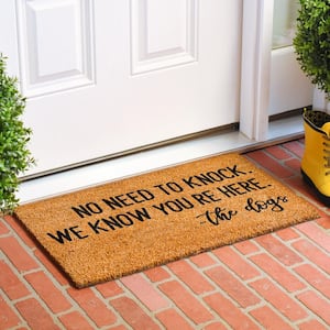 No Need To Knock We Know You're Here 17 in. x 29 in. Door Mat
