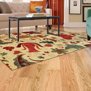 Tropical Acres Multi 5 ft. x 8 ft. Paisley Area Rug