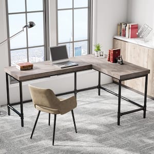ELISE 87″ Modern Home & Office Furniture Desk Rustic Brown & Black – Casa  Mare