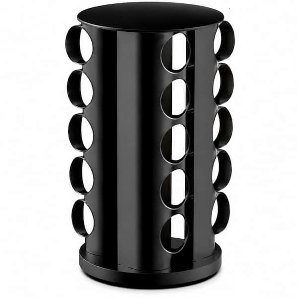 Rotating Spice Rack Organizer with 20 Jars, 360° Spinning Stainless Steel Countertop Storage