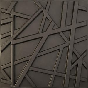 19-5/8"W x 19-5/8"H Evergreen EnduraWall Decorative 3D Wall Panel, Weathered Steel (Covers 2.67 Sq.Ft.)